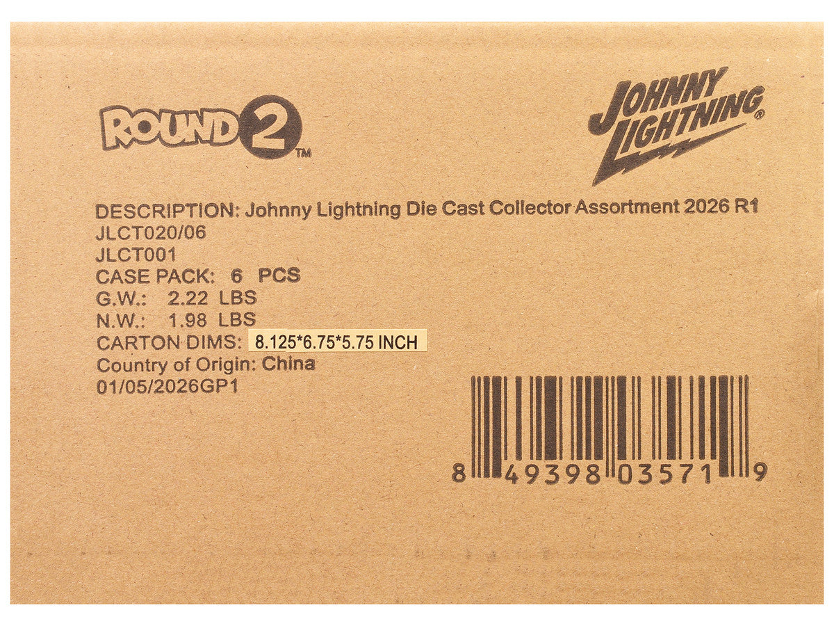 Johnny Lightning Collector's Tin 2026 Set of 6 Cars Release 1 Limited Edition 1/64 Diecast Model Cars by Johnny Lightning-2