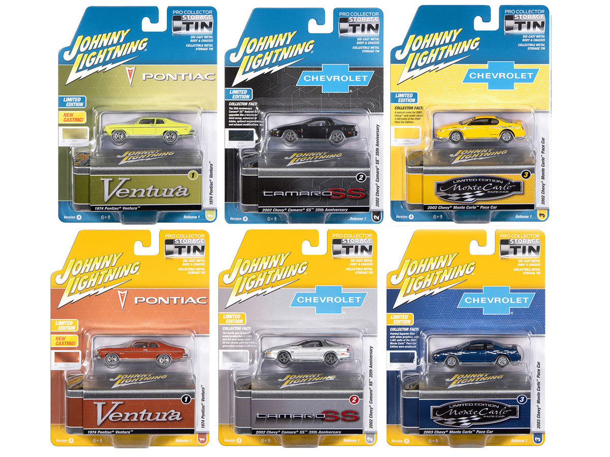 Johnny Lightning Collector's Tin 2026 Set of 6 Cars Release 1 Limited Edition 1/64 Diecast Model Cars by Johnny Lightning-0