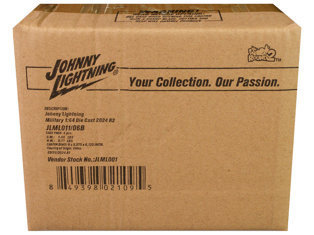 "Military" Set B of 6 pieces 2024 Release 2 Limited Edition Diecast Models by Johnny Lightning-2