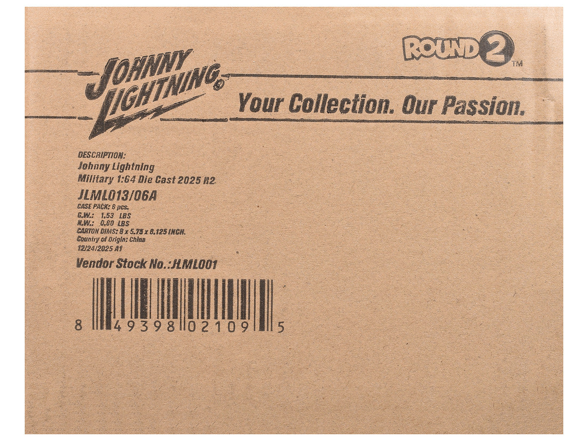 "Military" Set A of 6 pieces 2025 Release 2 Limited Edition 1/64 Diecast Model Cars by Johnny Lightning-2