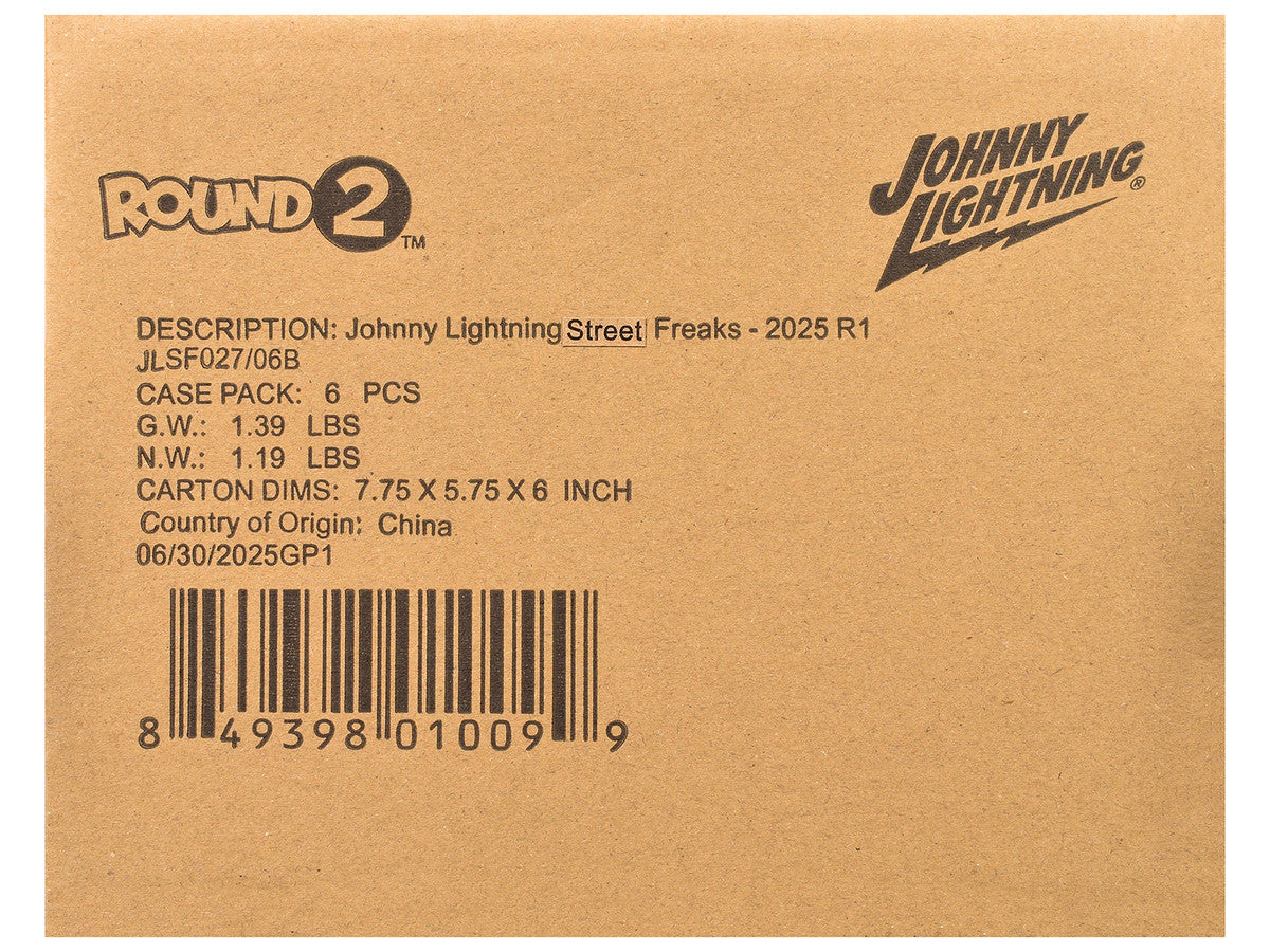 "Street Freaks" 2025 Release 1 Set B of 6 Cars 1/64 Diecast Model Cars by Johnny Lightning-0