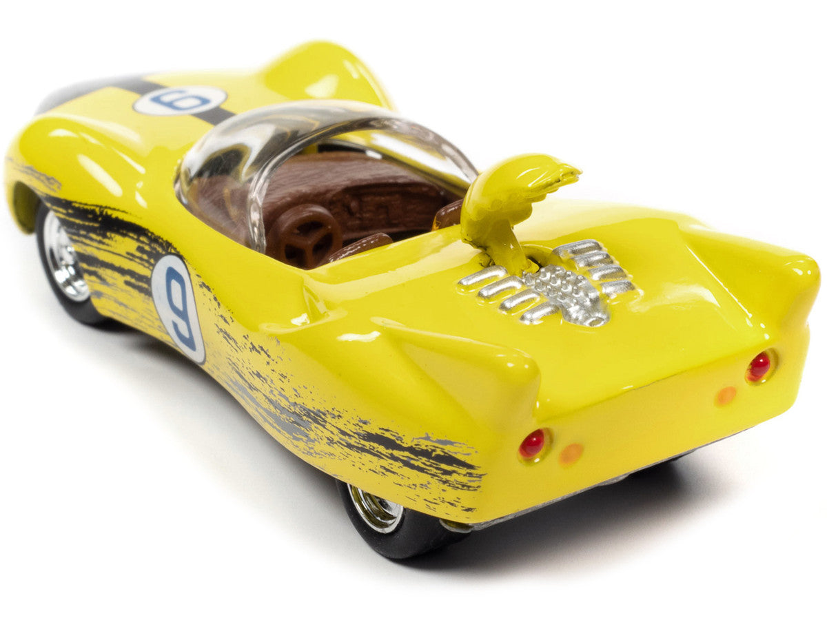Racer X's Shooting Star (Raced Version) "Speed Racer" (1967) TV Series "Pop Culture" 2022 Release 2 1/64 Diecast Model Car by Johnny Lightning-1