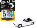 1967 Toyota 2000 GT Convertible RHD (Right Hand Drive) White 007 (James Bond) "You Only Live Twice" (1967) Movie with Collectible Tin Display "Silver Screen Machines" Series 1/64 Diecast Model Car by Johnny Lightning-0