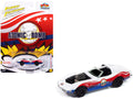 1969 Chevrolet Corvette "Atomic Bomb" White with Red and Blue Graphics "Stuntman Mike's Ride Along Racing" "Pop Culture" 2025 Release 1 1/64 Diecast Model Car by Johnny Lightning-0