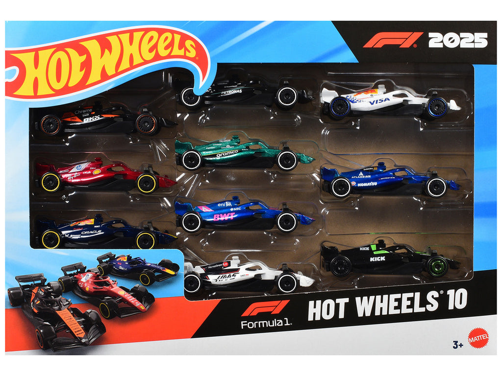 2025 Formula 1 World Championship 10 piece Set Diecast Model Cars by Hot Wheels-1
