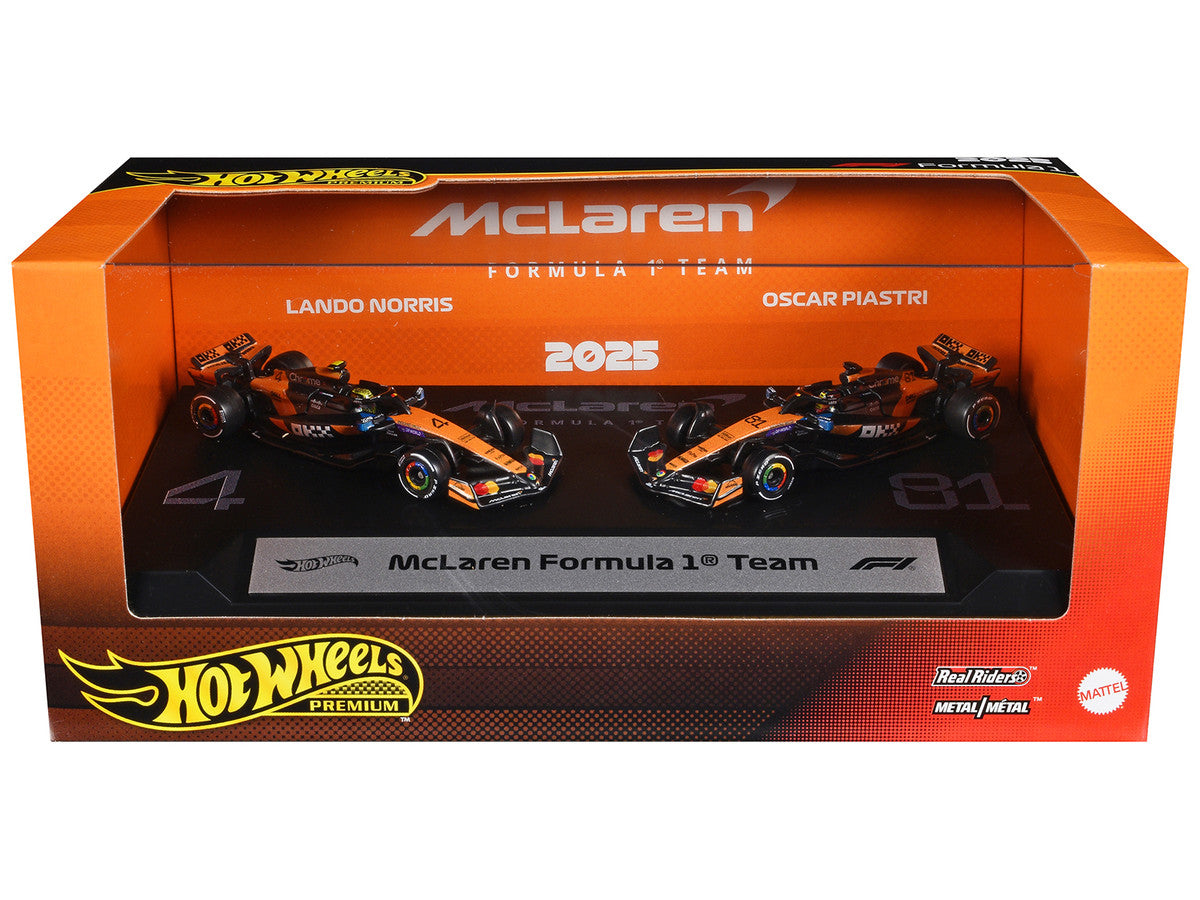 "McLaren Formula 1 Team" Formula One F1 World Championship (2025) 2 Piece Set Diecast Model Cars by Hot Wheels-2