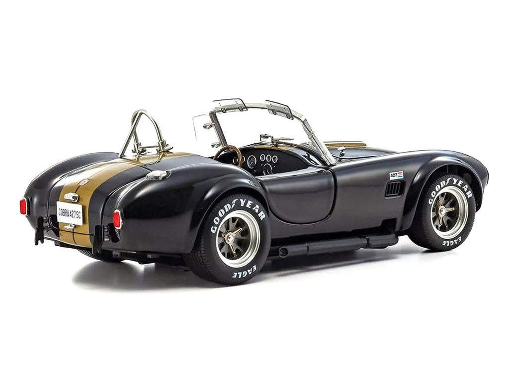Kyosho Shelby Cobra 427 S/C 1/18 Diecast Model Black Gold Stripes-2