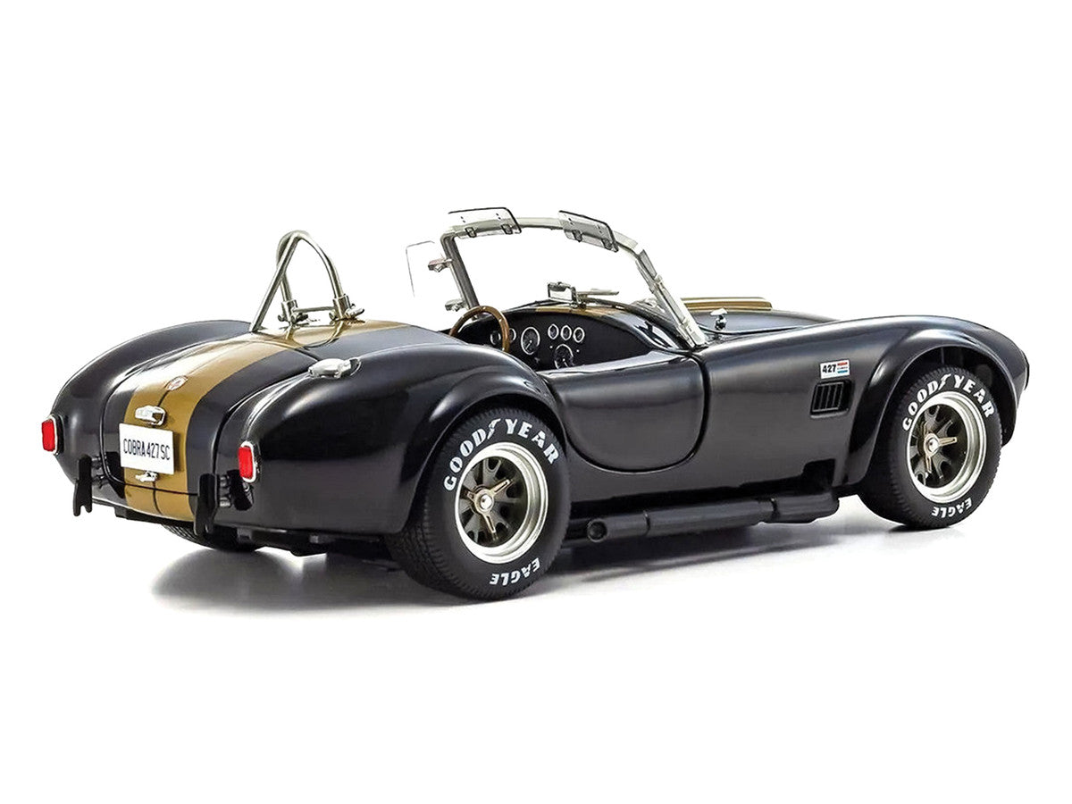 Kyosho Shelby Cobra 427 S/C 1/18 Diecast Model Black Gold Stripes-2