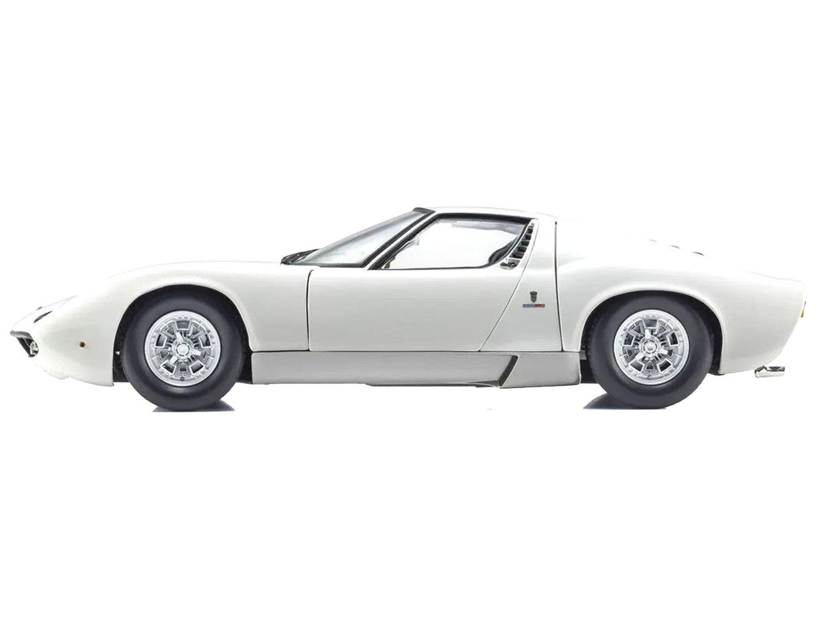 Lamborghini Miura P 400 White 1/18 Diecast Model Car by Kyosho-0