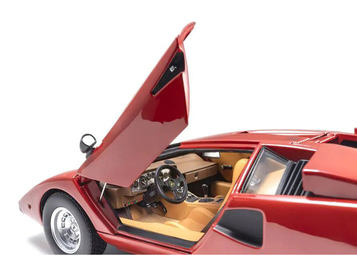 Kyosho Lamborghini Countach LP 400 Red 1/18 Diecast Model Car-2