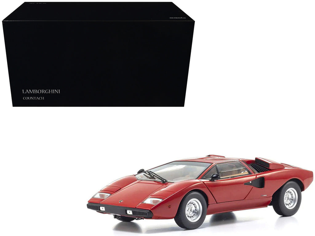 Kyosho Lamborghini Countach LP 400 Red 1/18 Diecast Model Car-4