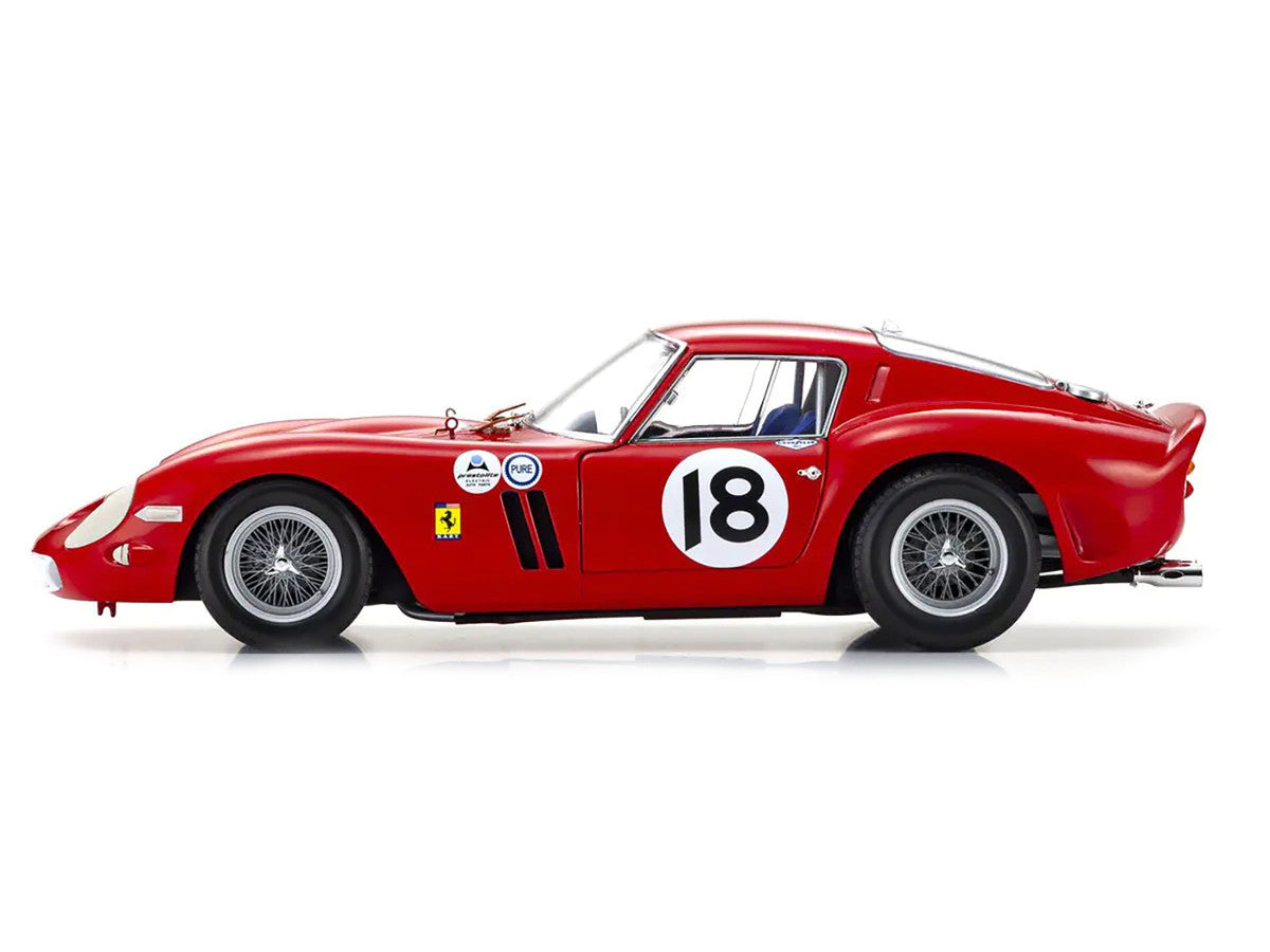 Kyosho 1/18 Ferrari 250 GTO #18 Pedro Rodriguez Diecast Model Car-0