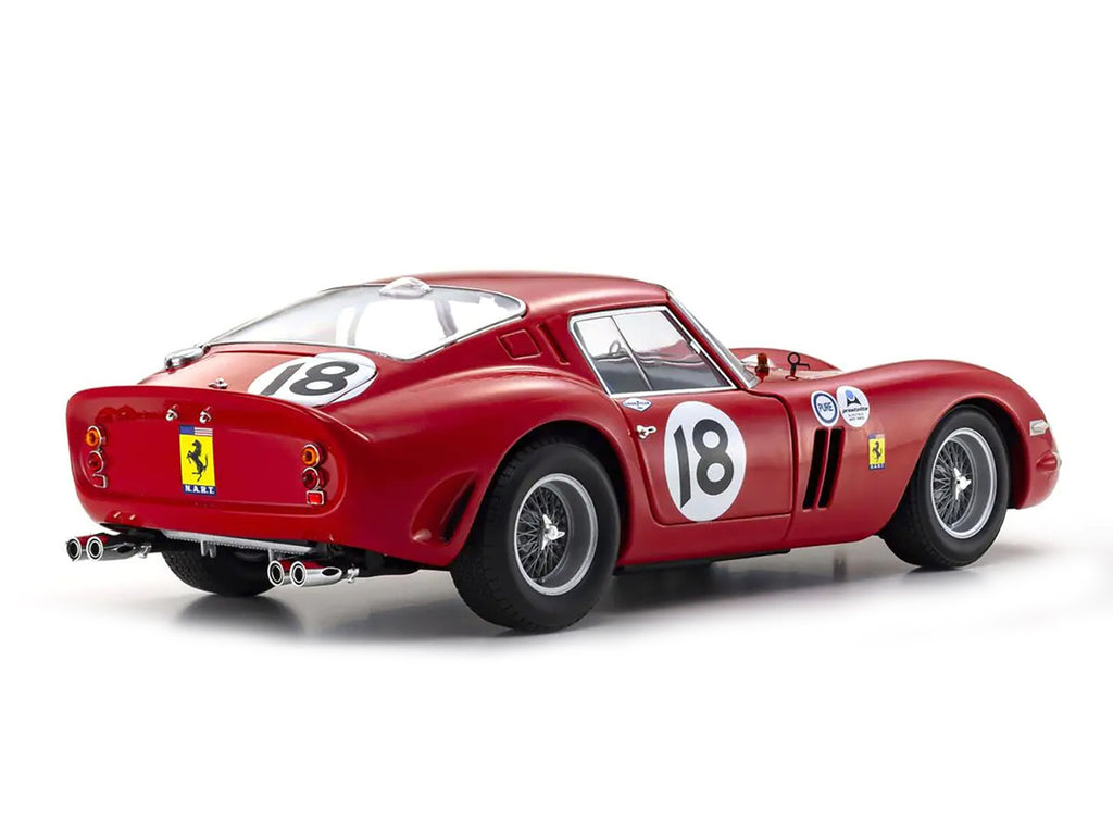 Kyosho 1/18 Ferrari 250 GTO #18 Pedro Rodriguez Diecast Model Car-1