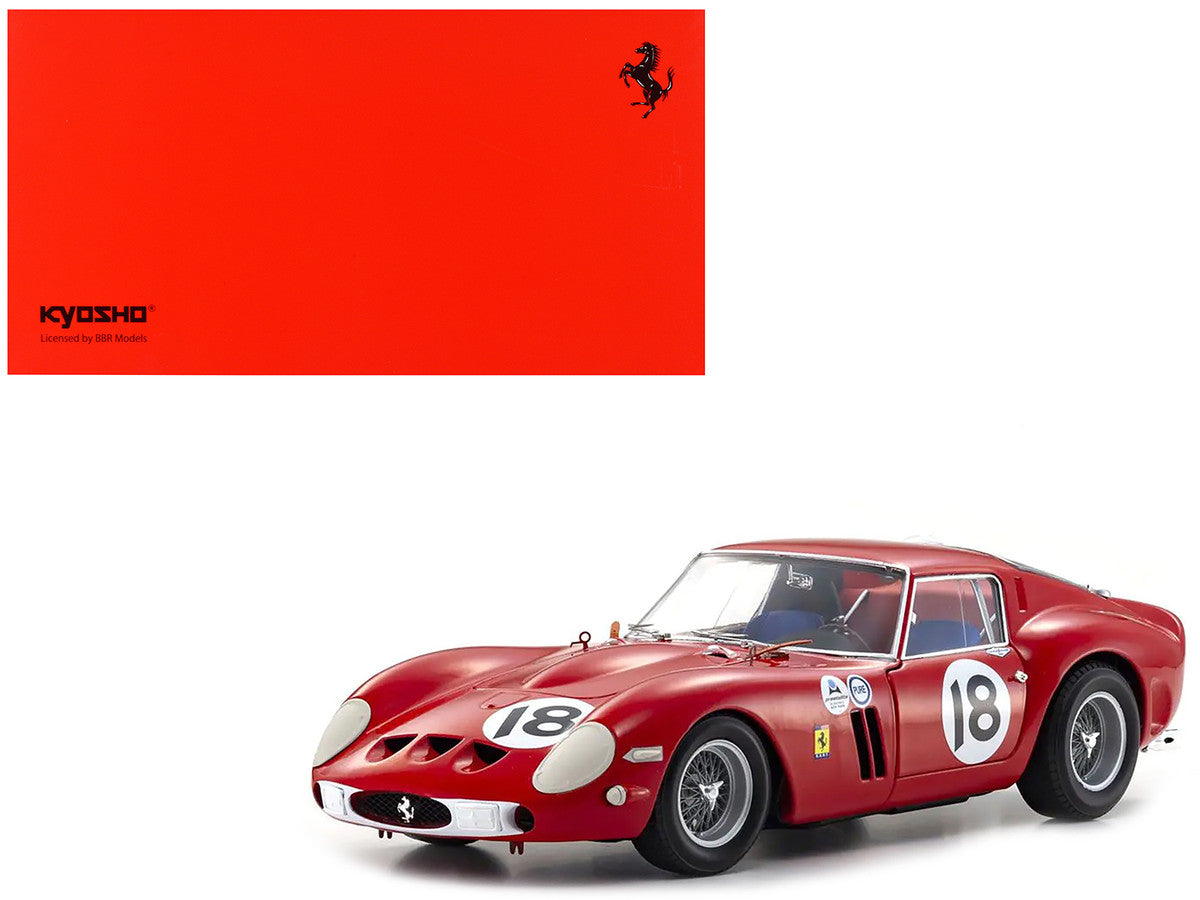 Kyosho 1/18 Ferrari 250 GTO #18 Pedro Rodriguez Diecast Model Car-4