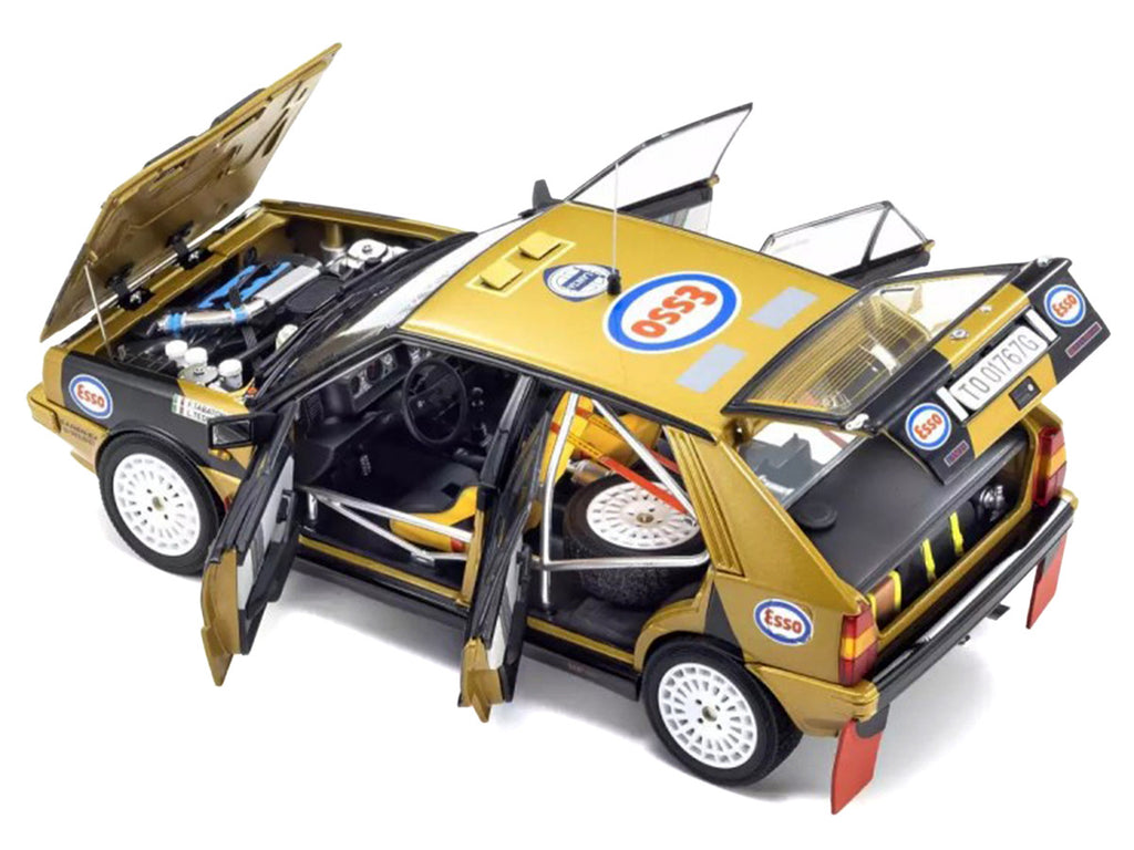 Kyosho 1/18 Lancia Delta HF 4WD Rally Piancavallo 1987 Diecast Model Car-2