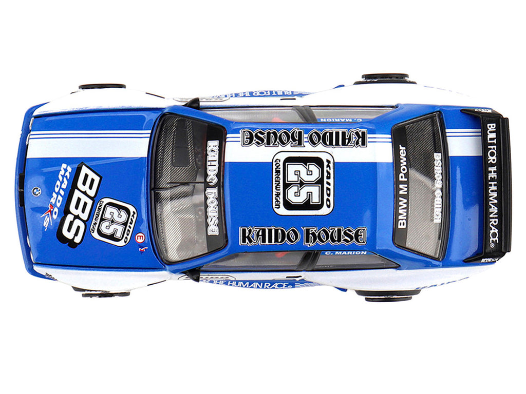 BMW M3 "Kaido Touring Champ V1" #25 Blue with White Stripes (Designed by Jun Imai) "Kaido House" Special 1/64 Diecast Model Car by Mini GT-3