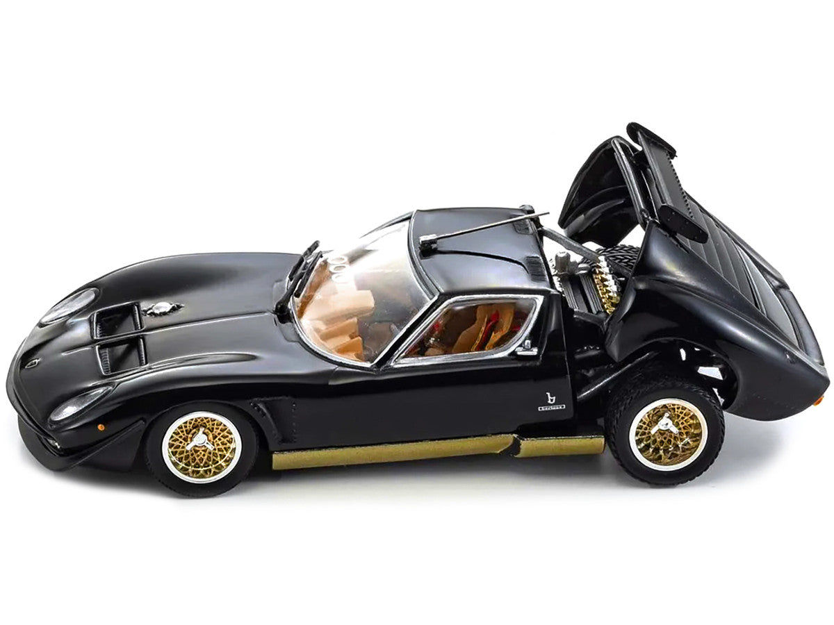 Kyosho 1/43 Lamborghini Miura SVR Black Gold Diecast Model Car Limited Edition-2