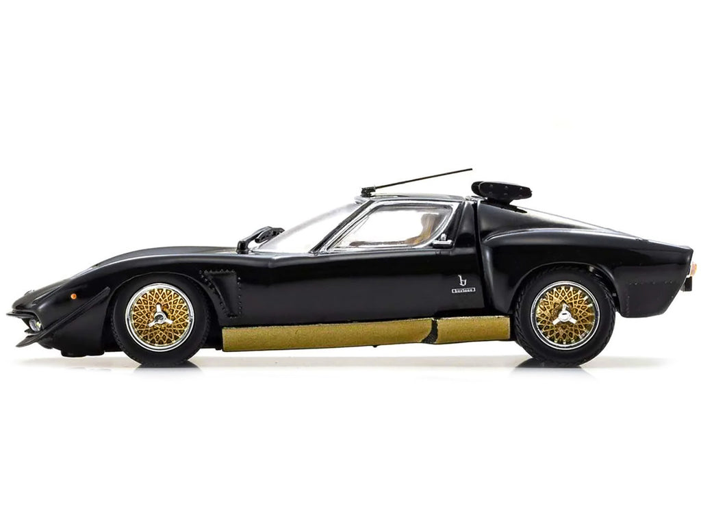 Kyosho 1/43 Lamborghini Miura SVR Black Gold Diecast Model Car Limited Edition-3