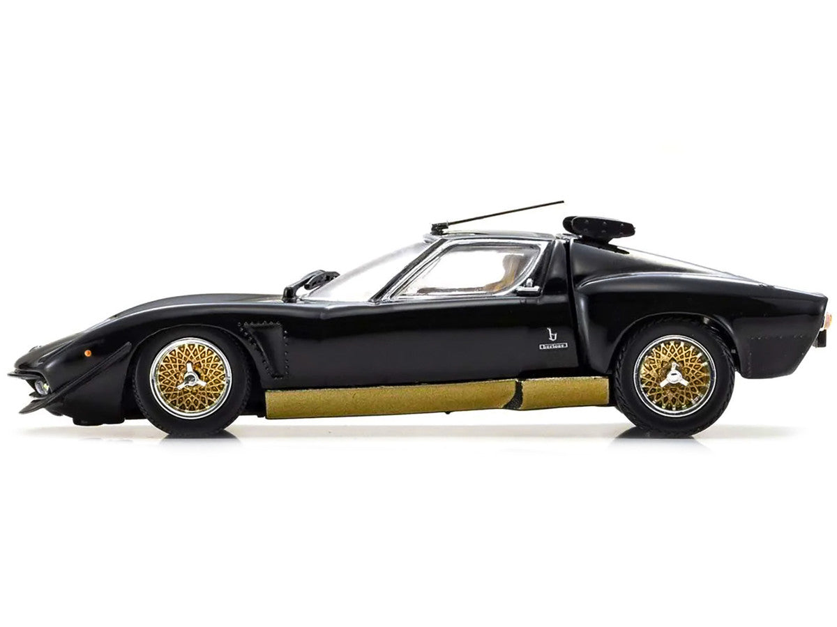 Kyosho 1/43 Lamborghini Miura SVR Black Gold Diecast Model Car Limited Edition-3