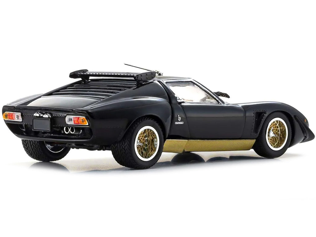 Kyosho 1/43 Lamborghini Miura SVR Black Gold Diecast Model Car Limited Edition-4