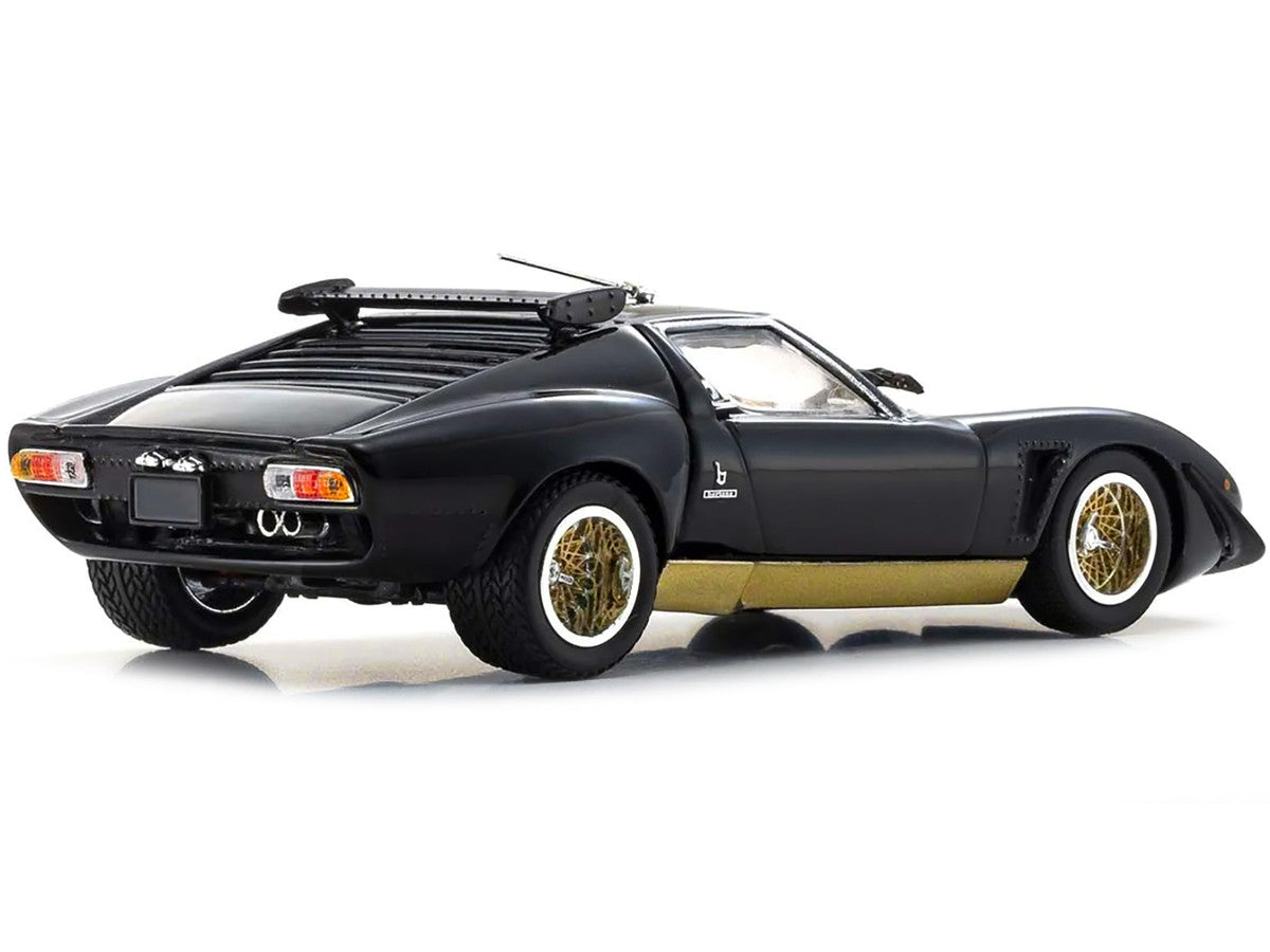 Kyosho 1/43 Lamborghini Miura SVR Black Gold Diecast Model Car Limited Edition-4