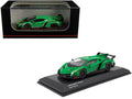 Kyosho 1/64 Lamborghini Veneno Green Red Line Diecast Model Car Display-0