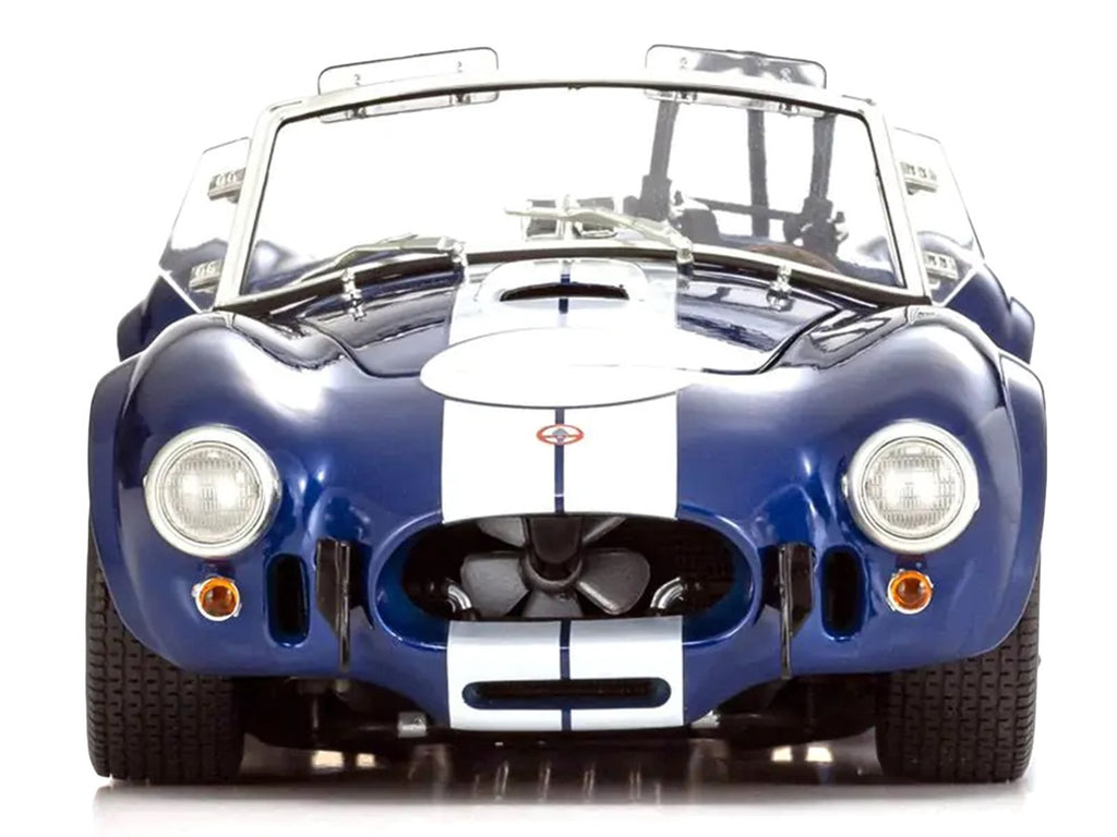 Kyosho Shelby Cobra 427 S/C 1/18 Diecast Blue White Stripes Model-2