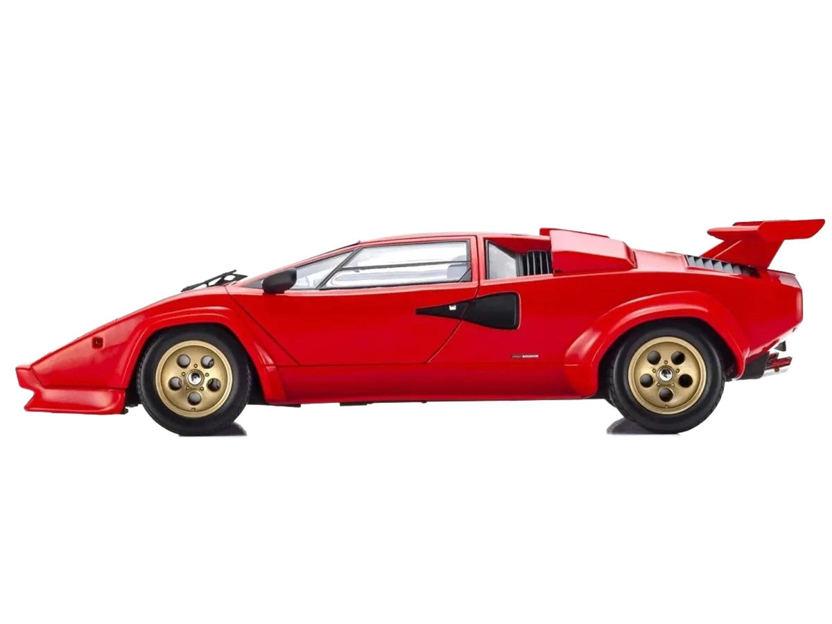 Kyosho Lamborghini Countach LP5000 Quattrovalvole 1/18 Diecast Model Red Gold Wheels-1