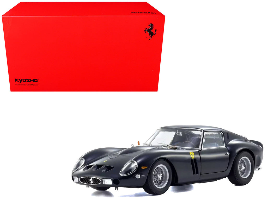 Ferrari 250 GTO 1/18 Diecast Model Car Dark Blue Metallic Kyosho-4