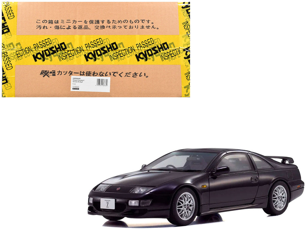 Kyosho 1/18 Nissan Fairlady Z Z32 Version R RHD Purple Metallic Model Car-4