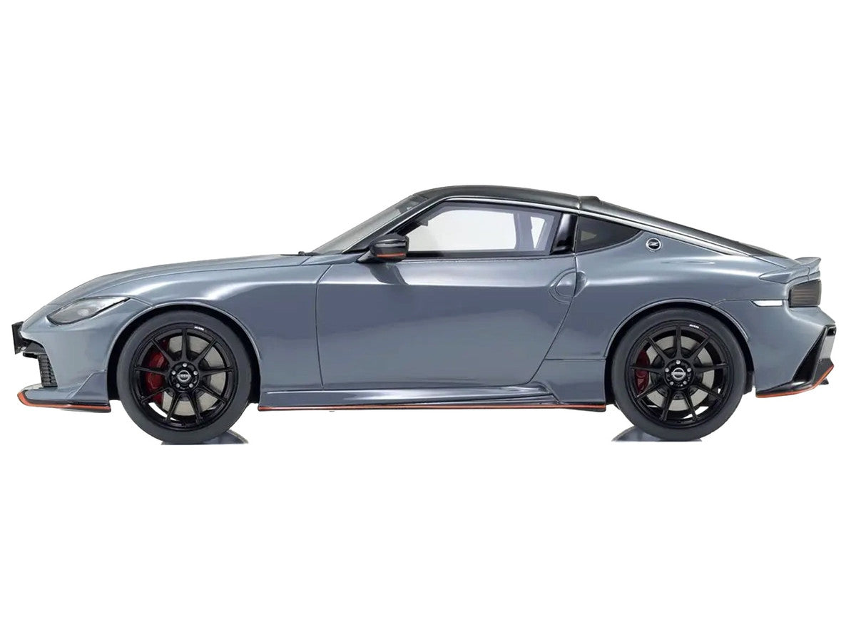 Kyosho 1/18 Nissan Fairlady Z NISMO RHD Gray Black Top Model Car-1