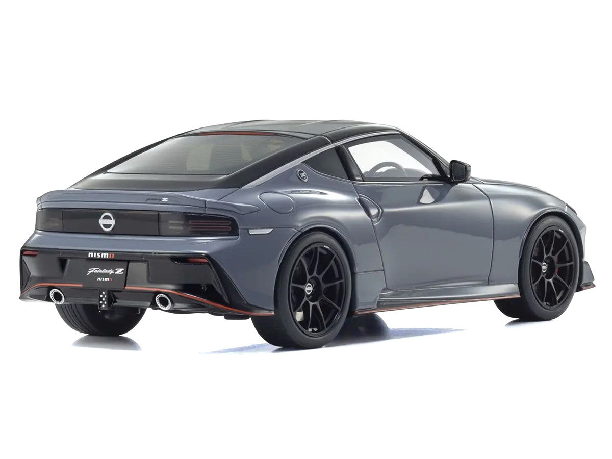 Kyosho 1/18 Nissan Fairlady Z NISMO RHD Gray Black Top Model Car-0