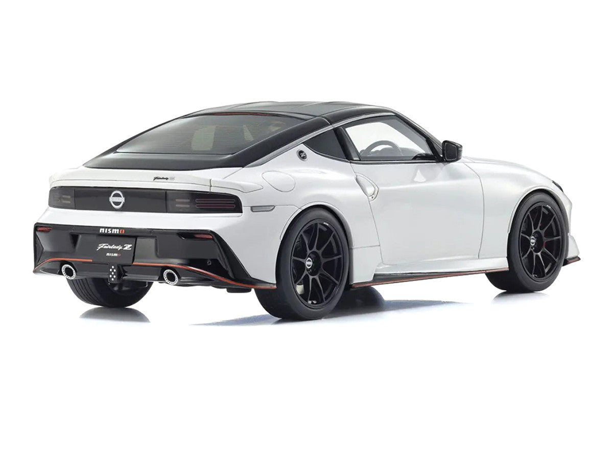Kyosho 1/18 Nissan Fairlady Z NISMO RHD Model Car White Black Top-0