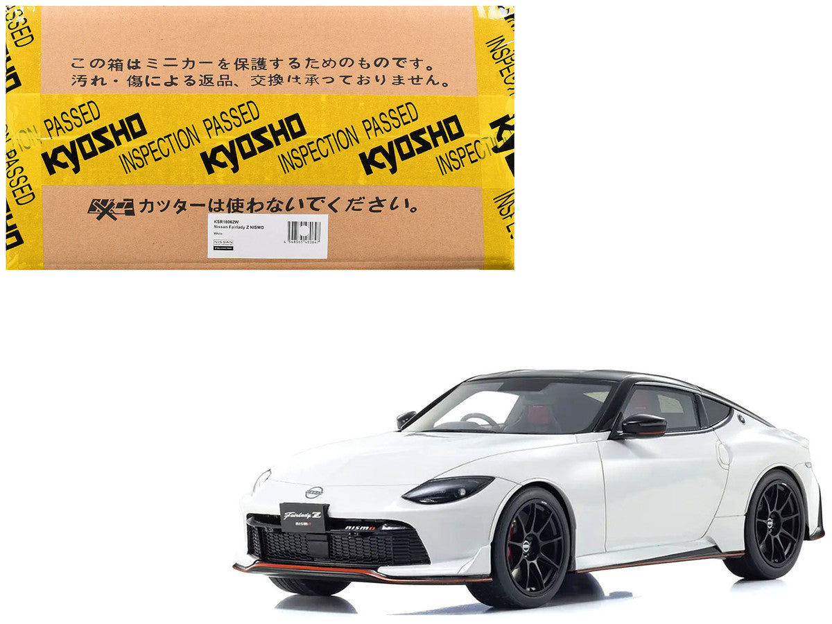 Kyosho 1/18 Nissan Fairlady Z NISMO RHD Model Car White Black Top-3