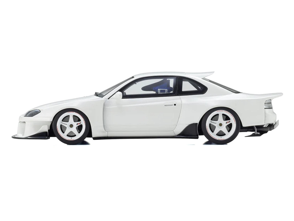 Kyosho 1/18 Nissan Silvia S15 Khyzyl Saleem White Model Car Resin-2