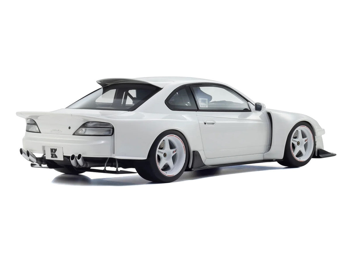 Kyosho 1/18 Nissan Silvia S15 Khyzyl Saleem White Model Car Resin-1