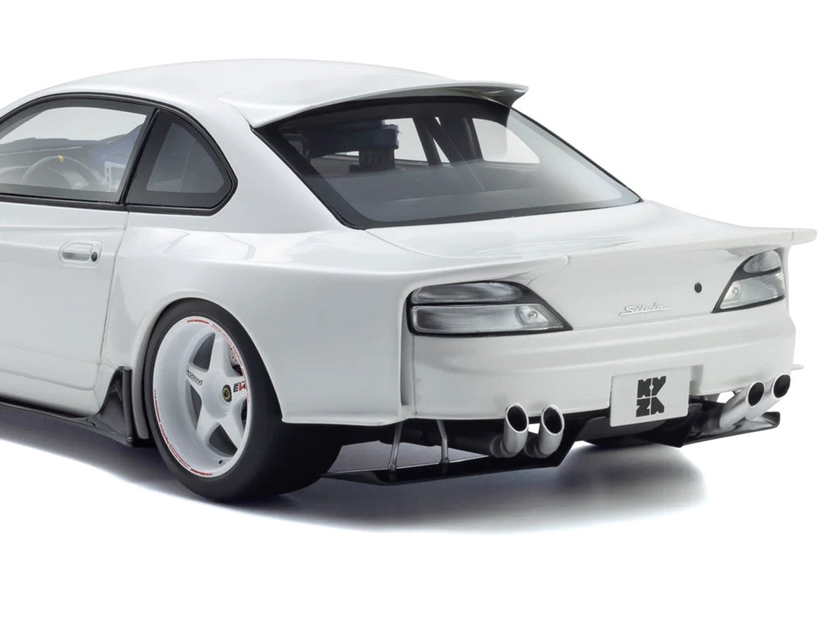 Kyosho 1/18 Nissan Silvia S15 Khyzyl Saleem White Model Car Resin-3