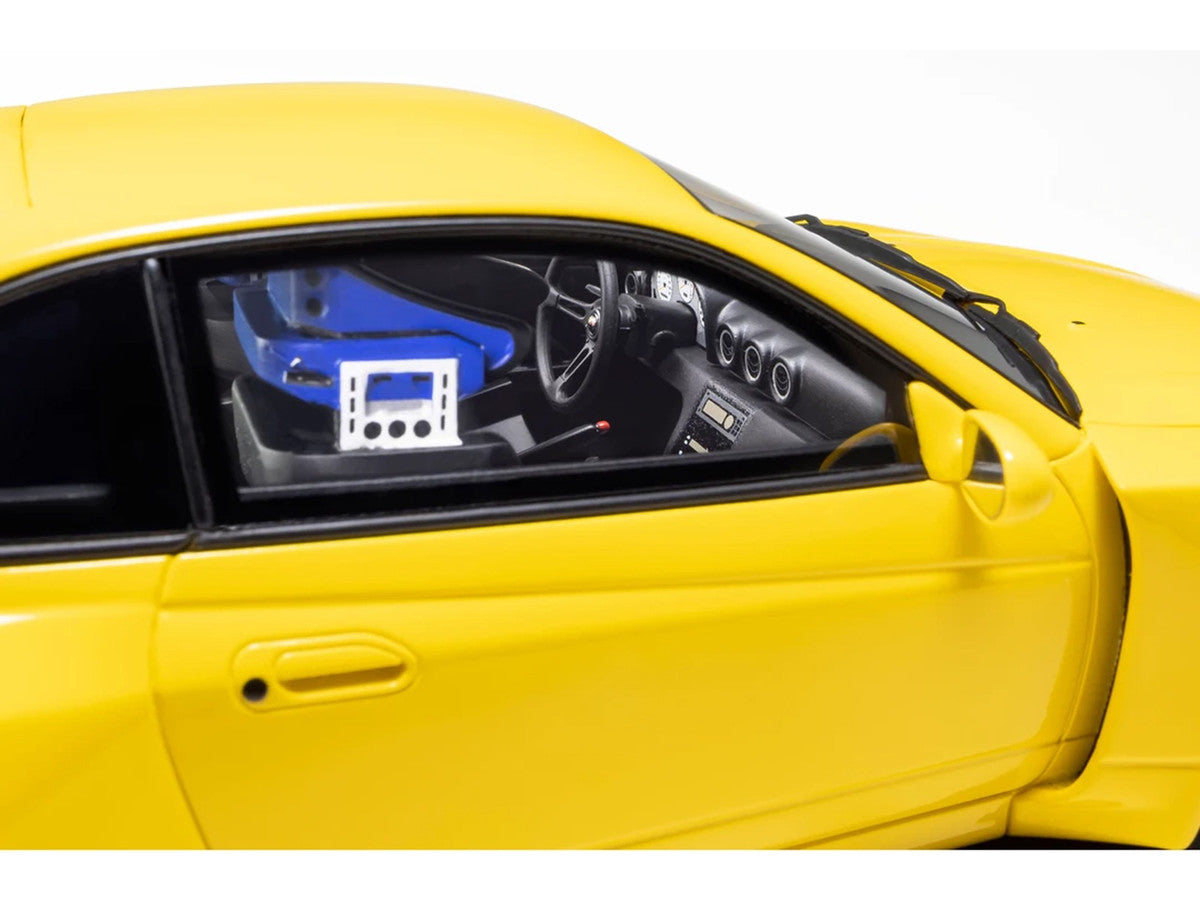 Kyosho 1/18 Nissan Silvia S15 Khyzyl Saleem Yellow Model Car Resin-3