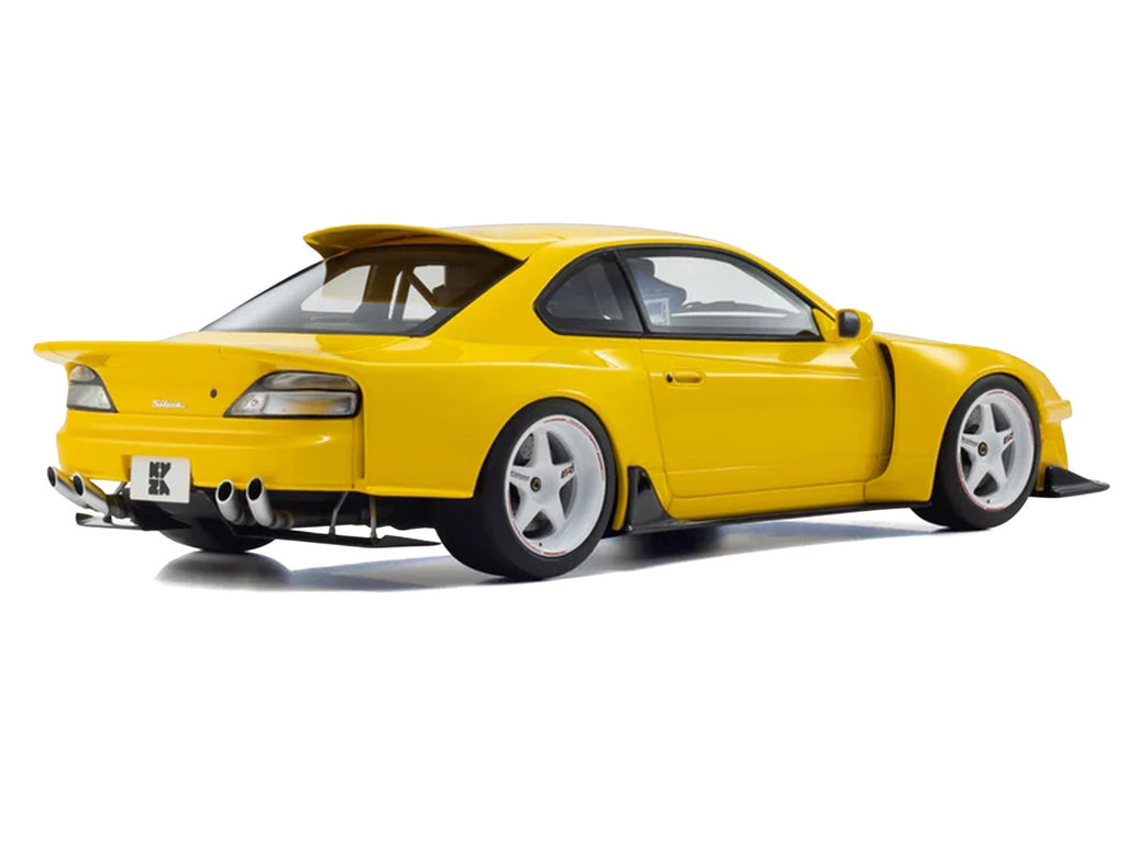 Kyosho 1/18 Nissan Silvia S15 Khyzyl Saleem Yellow Model Car Resin-1