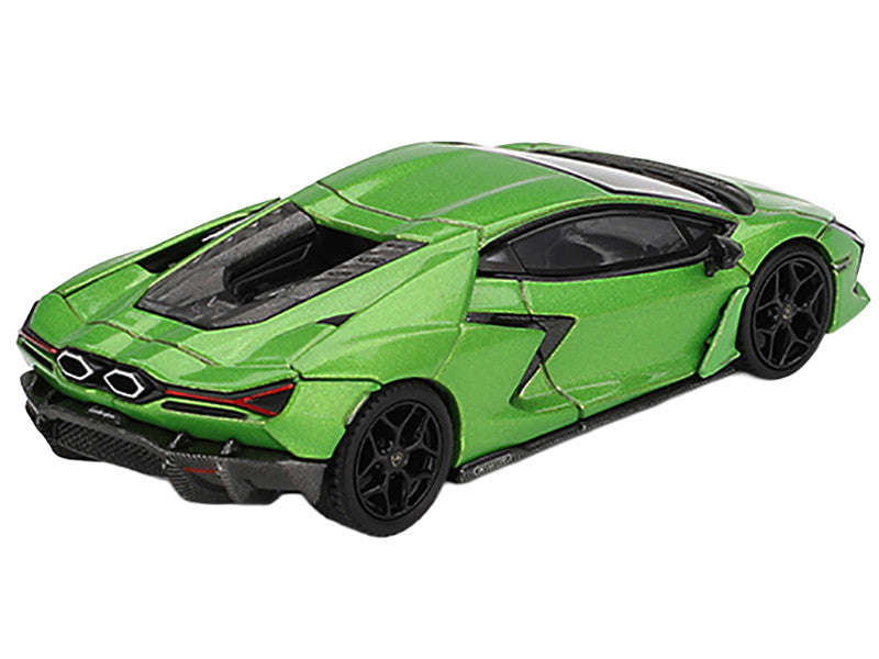 Lamborghini Revuelto Verde Selvans Green Metallic Limited Edition 1/64 Diecast Model Car by Mini GT-0