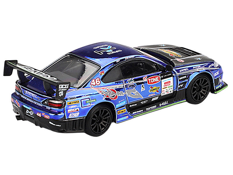 Nissan Silvia (S15) D-MAX RHD (Right Hand Drive) #46 Masao Suenaga "D-MAX Racing" "D1 Grand Prix" (2023) Limited Edition 1/64 Diecast Model Car by Mini GT-1