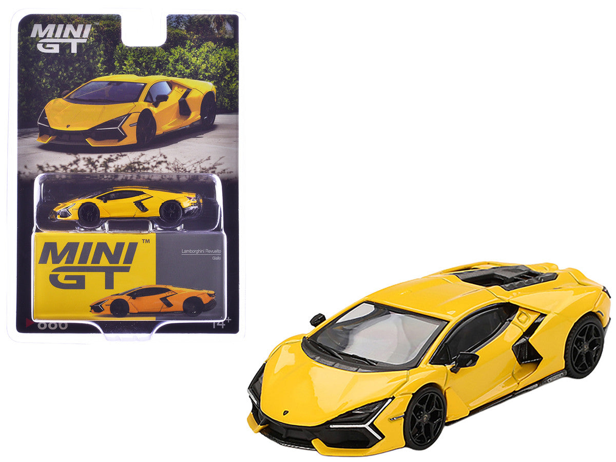Lamborghini Revuelto Giallo (Yellow) Limited Edition 1/64 Diecast Model Car by Mini GT-3