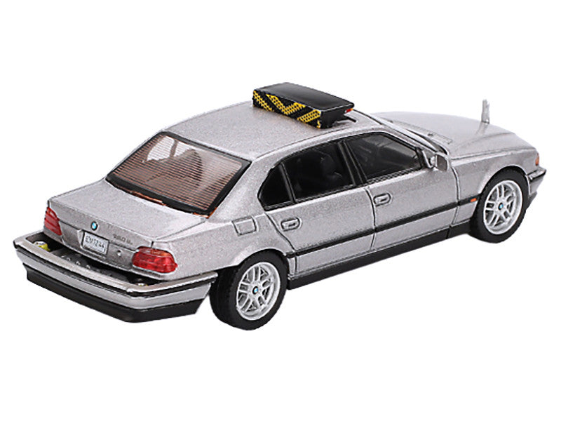 BMW 750IL Gray Metallic 007 James Bond "Tomorrow Never Dies" (1997) Movie Limited Edition 1/64 Diecast Model Car by Mini GT-1