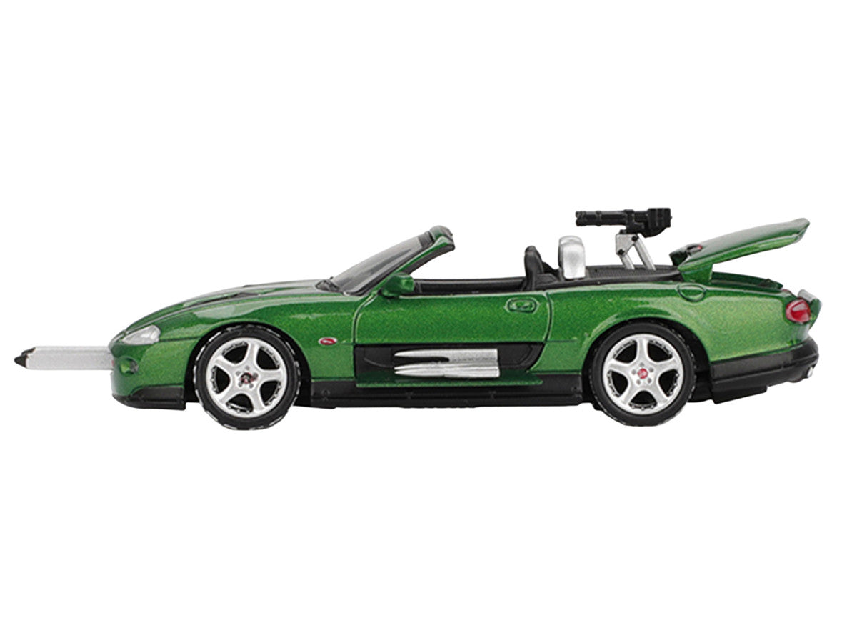 Jaguar XKR Green Metallic 007 James Bond "Die Another Day" (2002) Movie Limited Edition 1/64 Diecast Model Car by Mini GT-0
