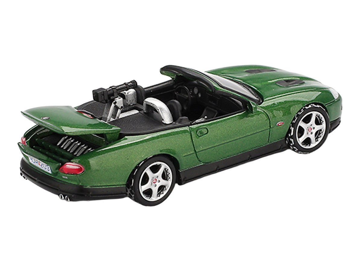Jaguar XKR Green Metallic 007 James Bond "Die Another Day" (2002) Movie Limited Edition 1/64 Diecast Model Car by Mini GT-3