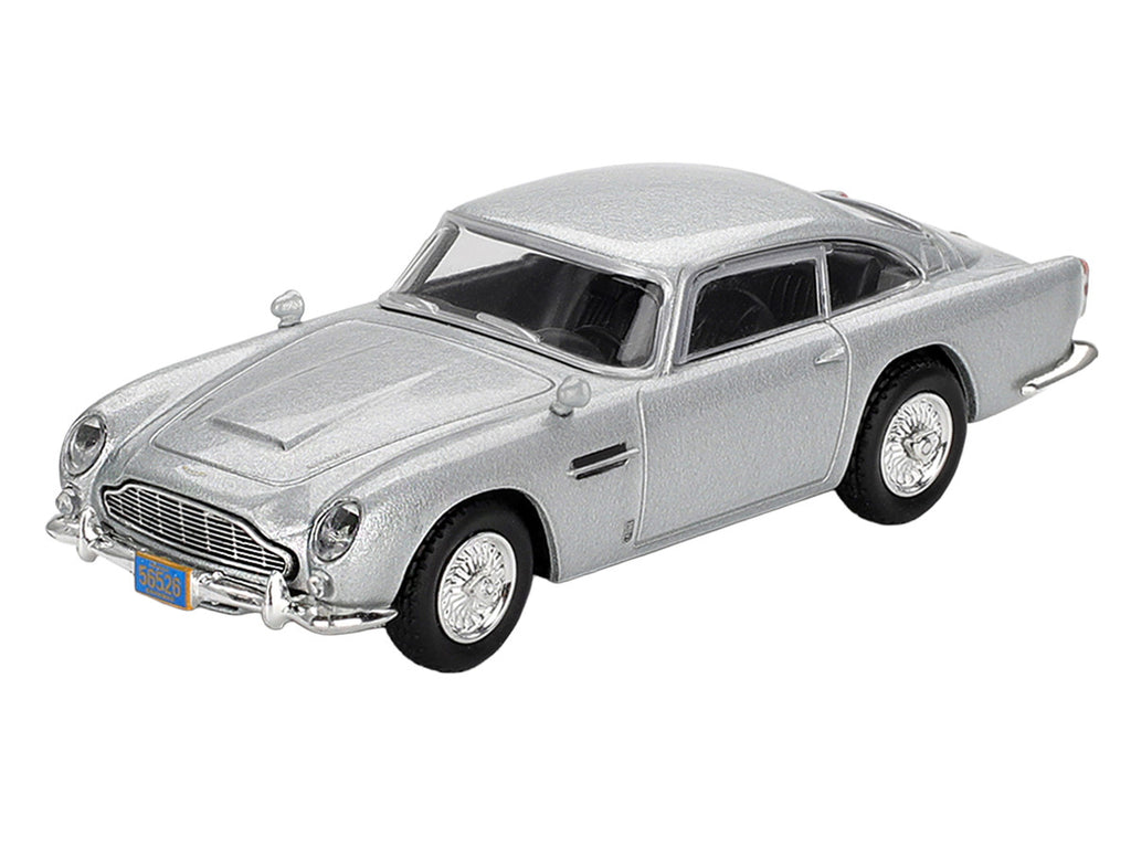 Aston Martin DB5 Birch Silver Metallic 007 James Bond "Casino Royale" (2006) Movie Limited Edition 1/64 Diecast Model Car by Mini GT-1