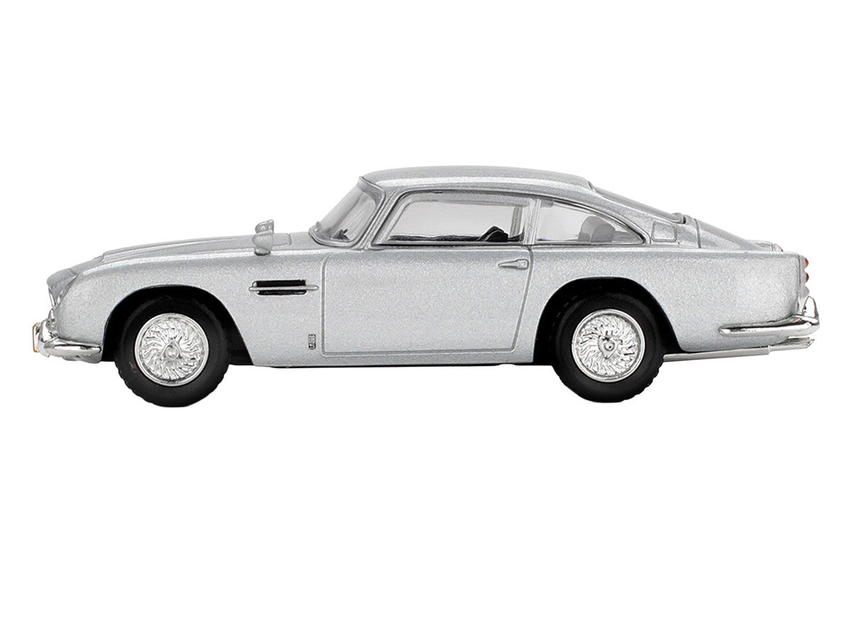 Aston Martin DB5 Birch Silver Metallic 007 James Bond "Casino Royale" (2006) Movie Limited Edition 1/64 Diecast Model Car by Mini GT-2