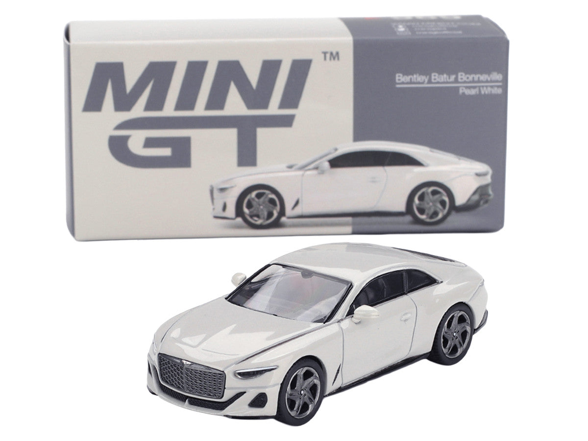 Bentley Batur Bonneville Pearl White Metallic Limited Edition 1/64 Die Cast Model Car by Mini GT-2