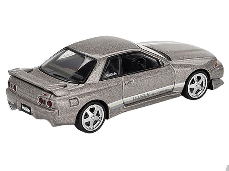 Nissan Skyline GT-R (R32) RHD (Right Hand Drive) "Veilside Combat C-I" Gray Metallic Limited Edition 1/64 Diecast Model Car by Mini GT-1