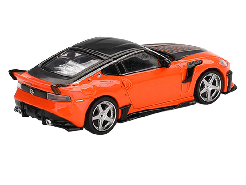 Nissan Z VeilSide FFZ400 Orange with Black Top Limited Edition 1/64 Diecast Model Car by Mini GT-1